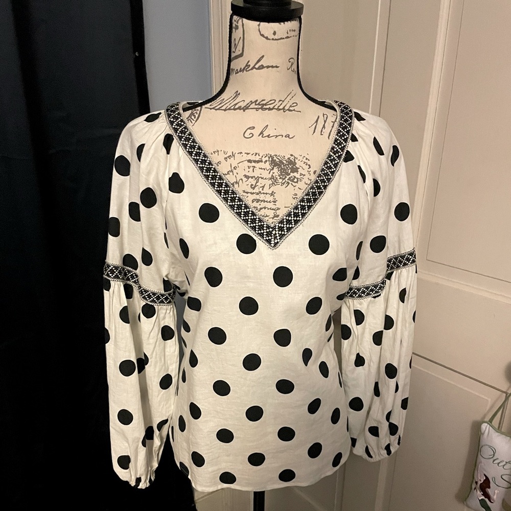 Skies are Blue blouse